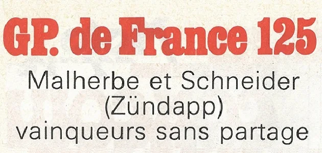 Grand Prix France 1973 125cc